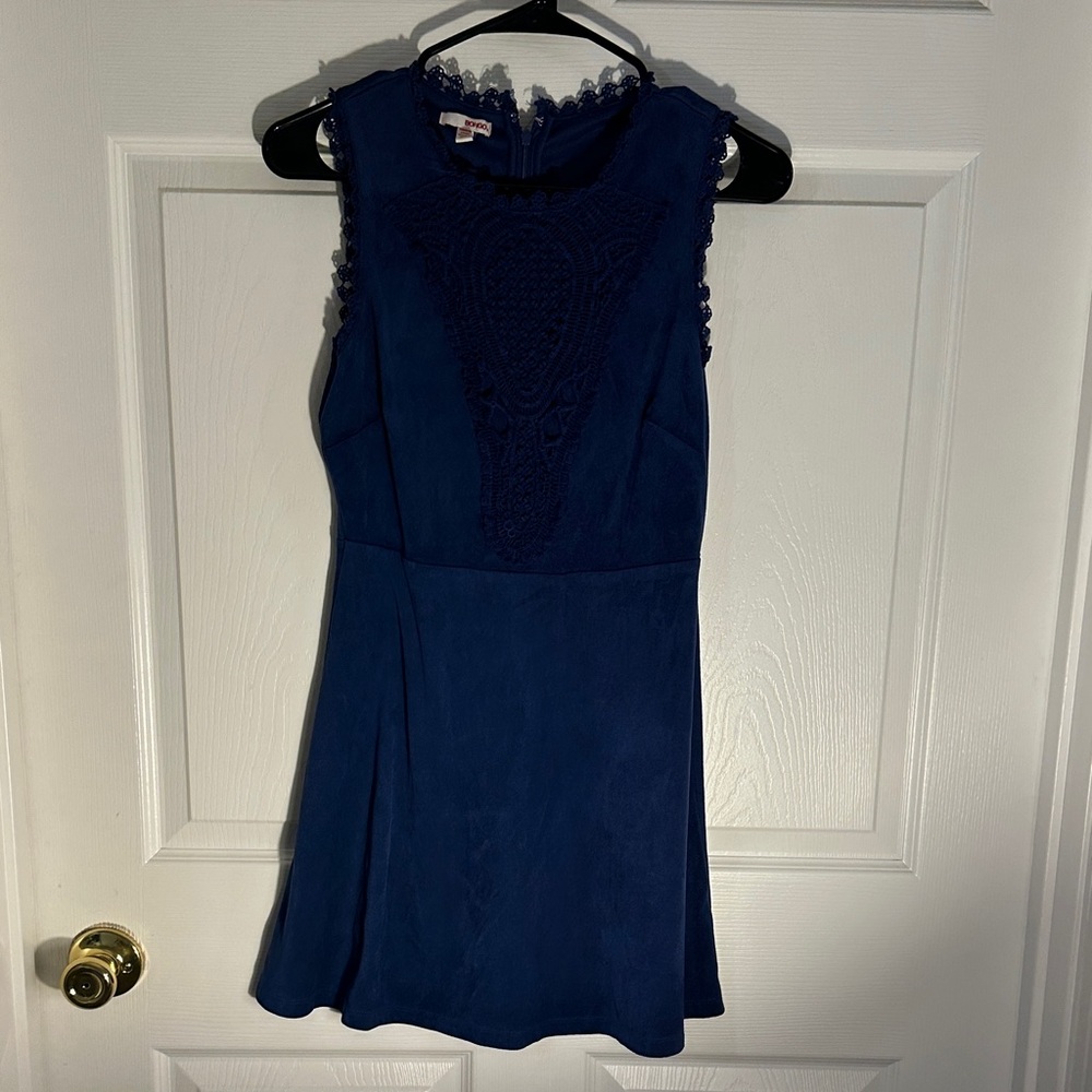 BONGO Navy Sleeveless Mini Dress